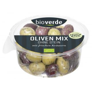 Oliven Mix ohne Stein, gekräutert